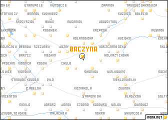 map of Baczyna