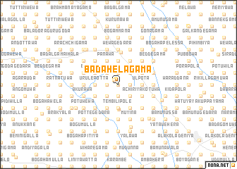 map of Badahelagama