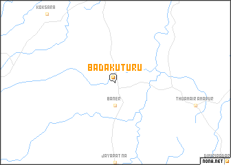 map of Bada Kuturu