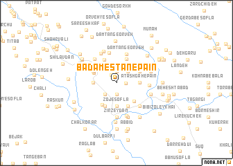 map of Bādāmestān-e Pā\