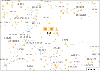 map of Badanj
