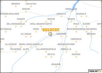 map of Badarán