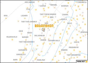 map of Badar Bhon