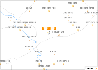 map of Badaró