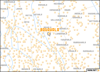 map of Bādāwāla