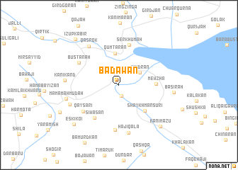 map of Bādawān