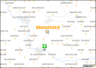 map of Bad Dürrheim