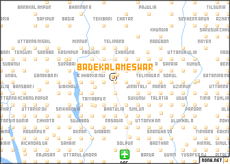 map of Bāde Kalameswar