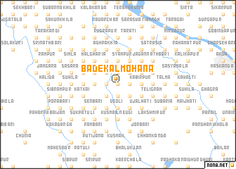map of Bāde Kalmohana