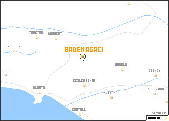 map of Bademağacı