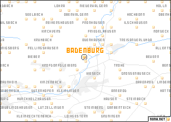map of Badenburg