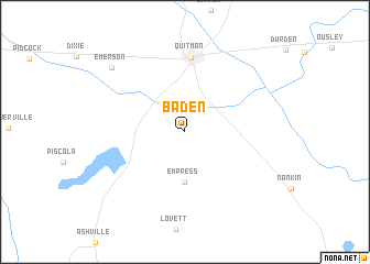 map of Baden