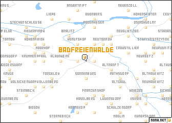 map of Bad Freienwalde