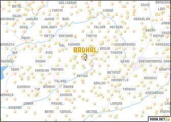 map of Badhāl