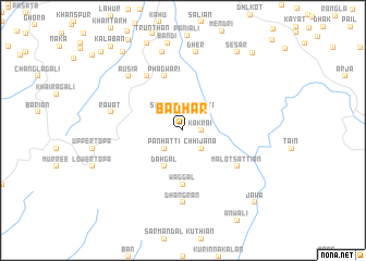 map of Bādhār