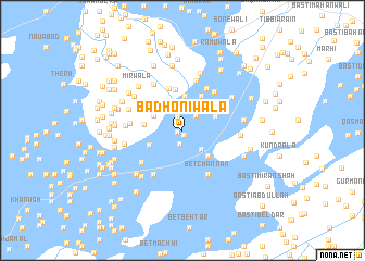 map of Badhonīwāla