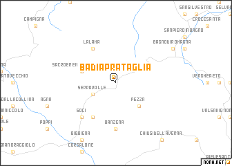 map of Badia Prataglia