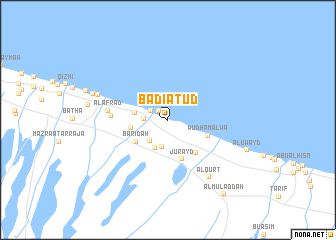 map of Badī‘at ‘Ūd