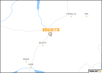map of Badieita
