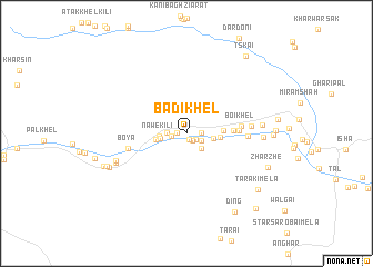 map of Badi Khel