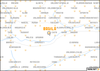 map of Bădila