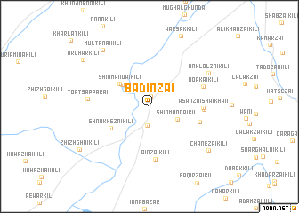 map of Bādīnzai