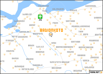 map of Badionkoto