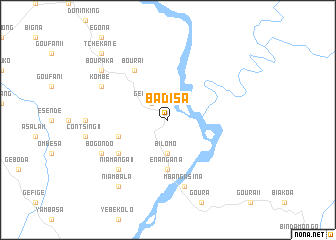 map of Badisa