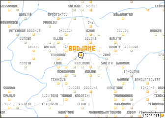 map of Badjamé