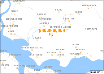 map of Badjikounda