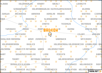 map of Bądków
