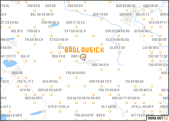 map of Bad Lausick