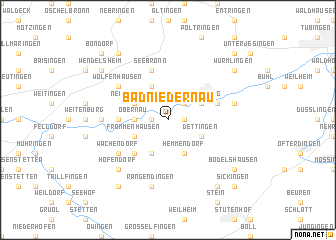 map of Bad Niedernau