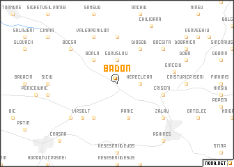 map of Badon
