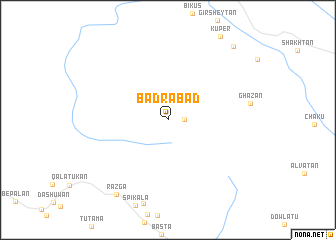 map of Badrābād