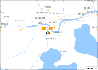 map of Badrān