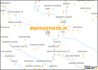 map of Badreh Gerd-e Salīmī
