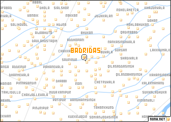 map of Badri Dās