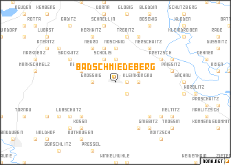 map of Bad Schmiedeberg