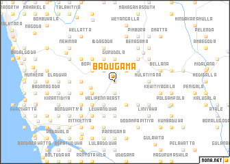 map of Badugama