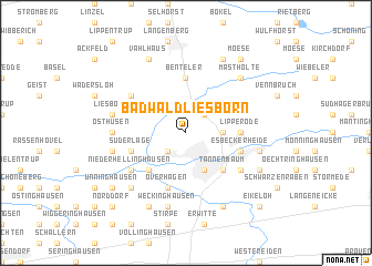 map of Bad Waldliesborn