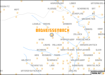 map of Bad Weißenbach