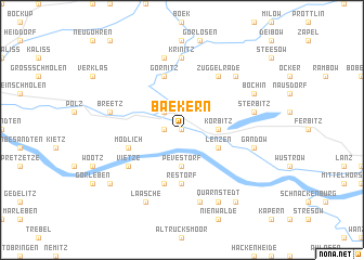 map of Baekern