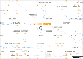 map of Bække Mark