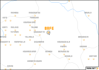 map of Bafé