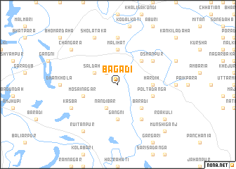 map of Bāgādi