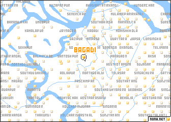 map of Bagādi