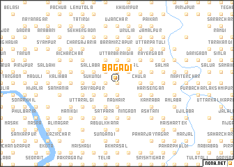 map of Bagādi