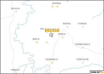 map of Bagado