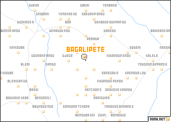 map of Bagalipété